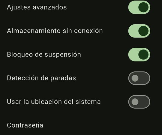 Ajustes avanzados de Traccar Client en Android